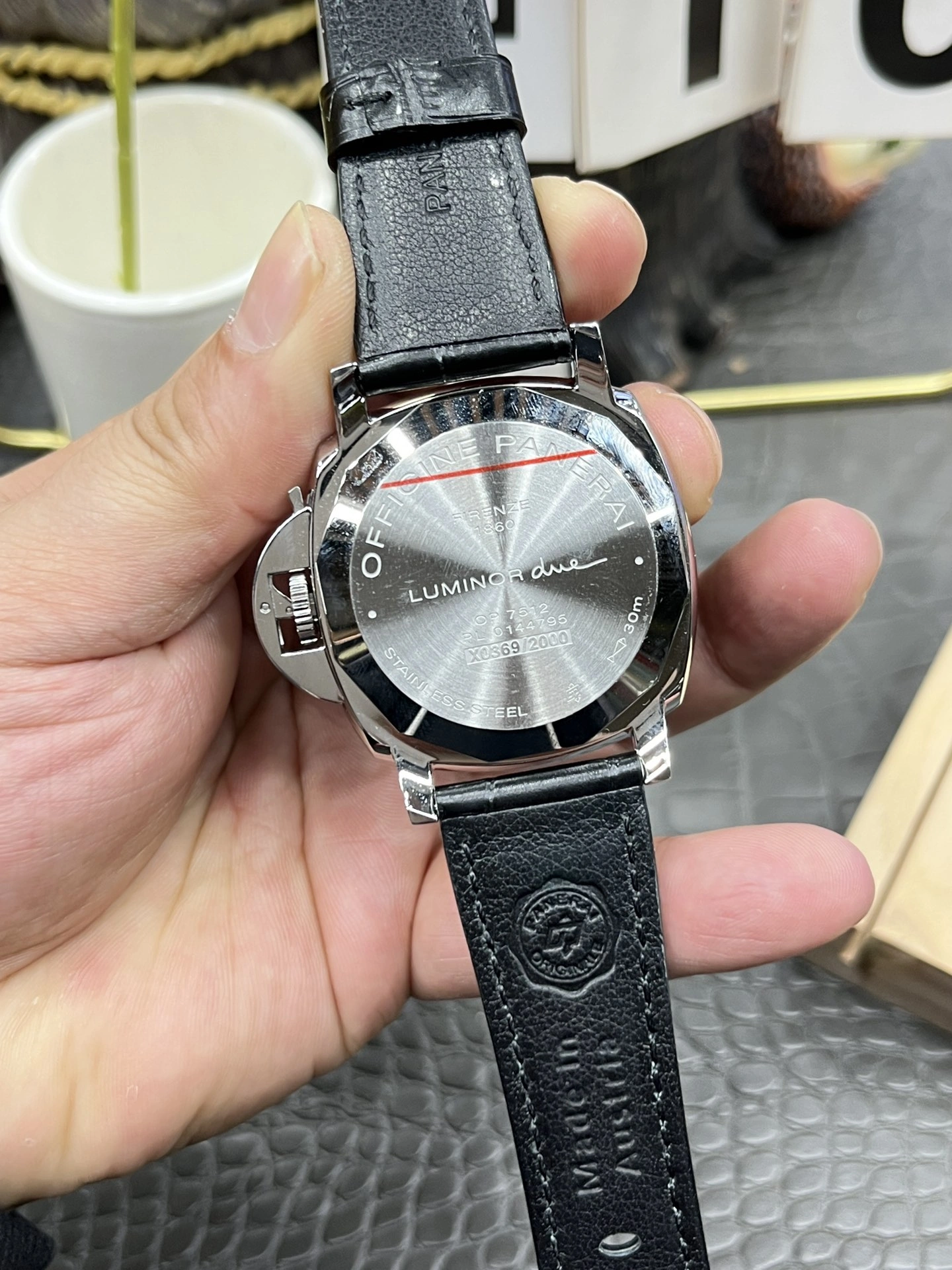 CBD Factory Panerai Luminor Due 42mm Grey Dial Black Leather Strap Smooth Bezel(PAM01250)1:1 Super Clone – DDP.900 Movement Bold 358